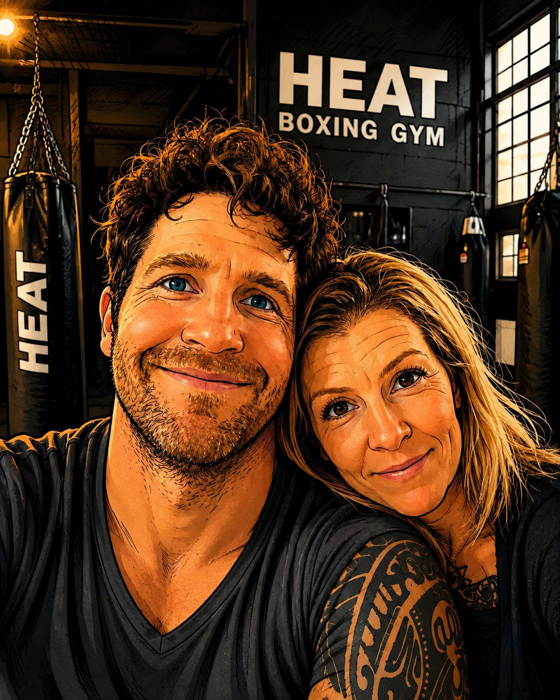 Michael og Tanna, ejere af Heat Boxing Gym